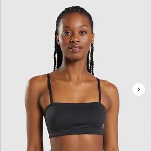 Black Gymshark Bandeau Size Small!